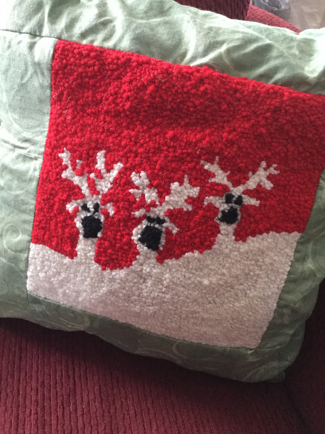 Reindeer pillow